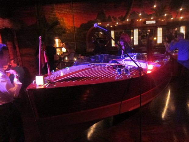 There's a boat at the bar!