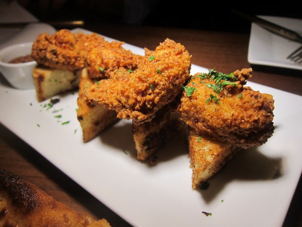 fried chicken and Texas toast