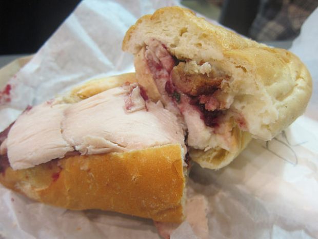 turkey sandwich from The Original Turkey