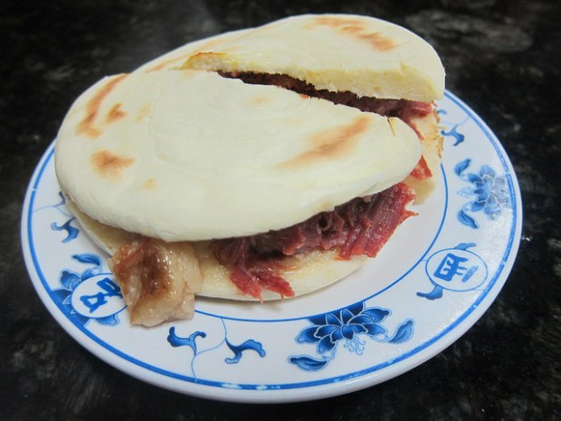 Chinese "burger" with beef